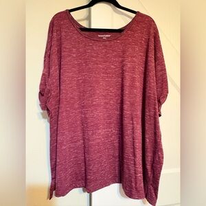 Woman Within Heathered Berry Tunic Top